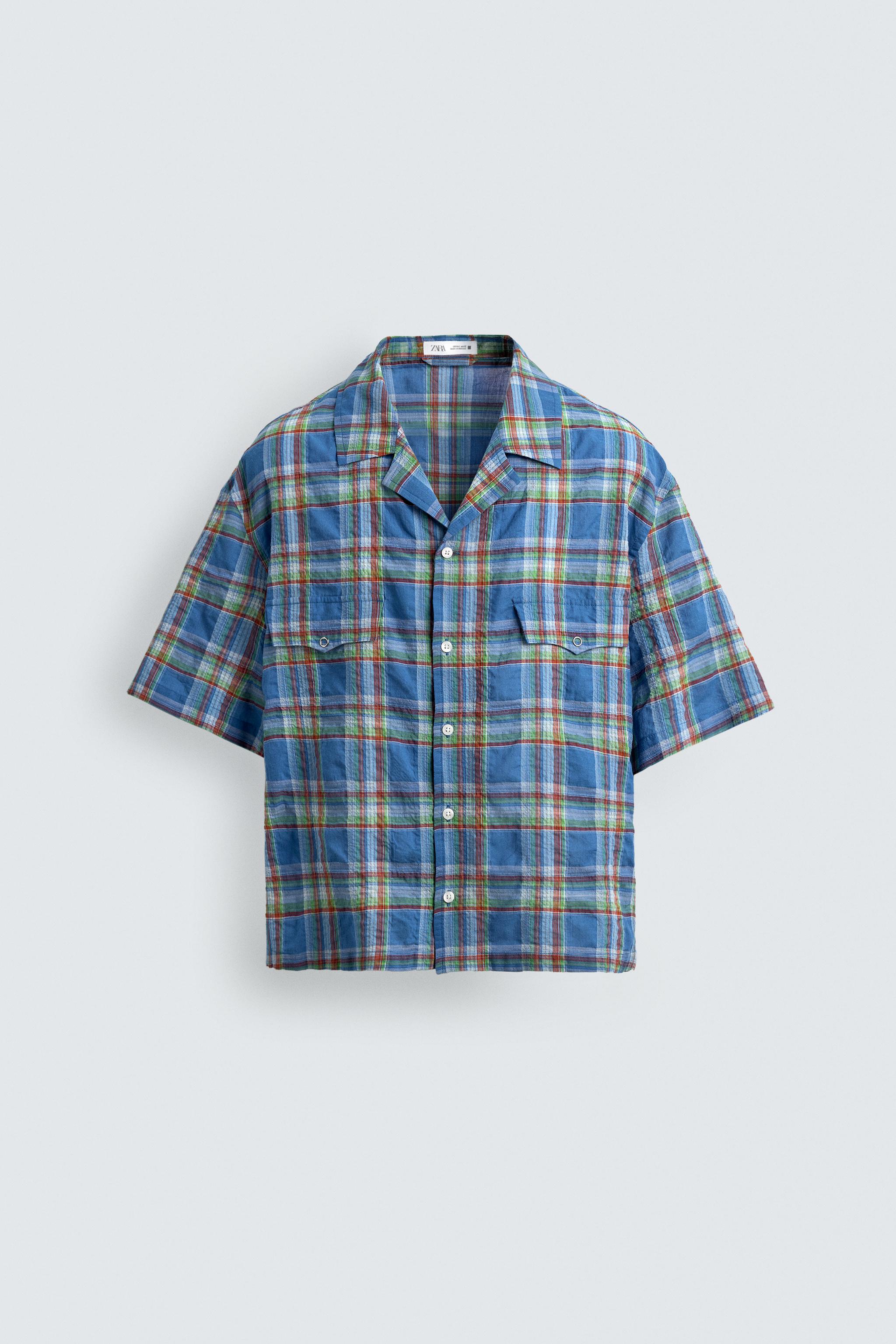 RELAXED FIT PLAID SHIRT